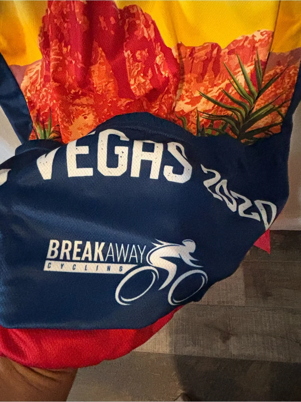 Tour de Summerlin Men's Blue breakaway cycling
